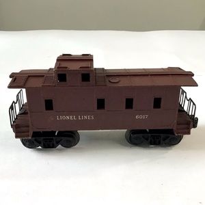 Lionel Lines Train Car Brown Caboose 6017 O Gauge Model Railroad